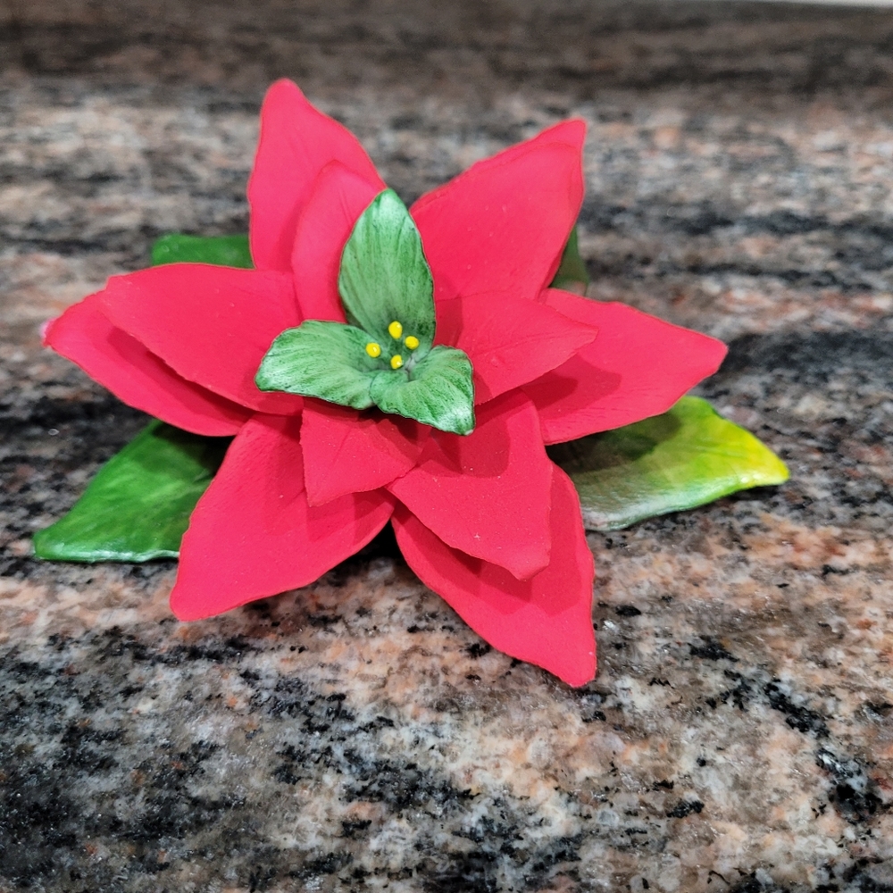 Fabar Capodimonte Poinsettia Made in Italy